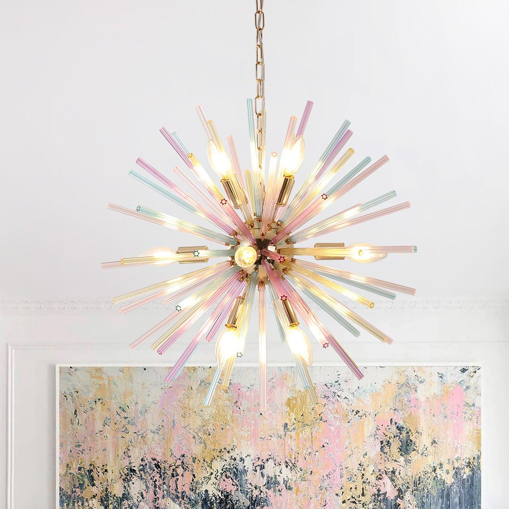 lightfixturesusa-pop-art-colorful-tube-12-light-sunburst-chandelier-chandelier-12-lt-501518 LightFixturesUSA - Pop Art Colorful Tube 12 - Light Sunburst Chandelier - Chandelier - 12 - Lt -