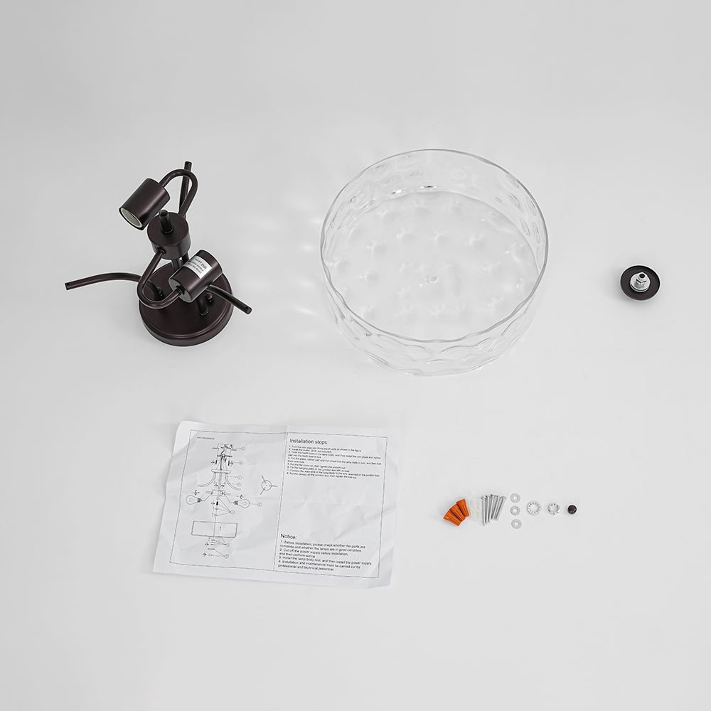 lightfixturesusa-round-drum-hammered-glass-semi-flush-mount-ceiling-light-black-707970