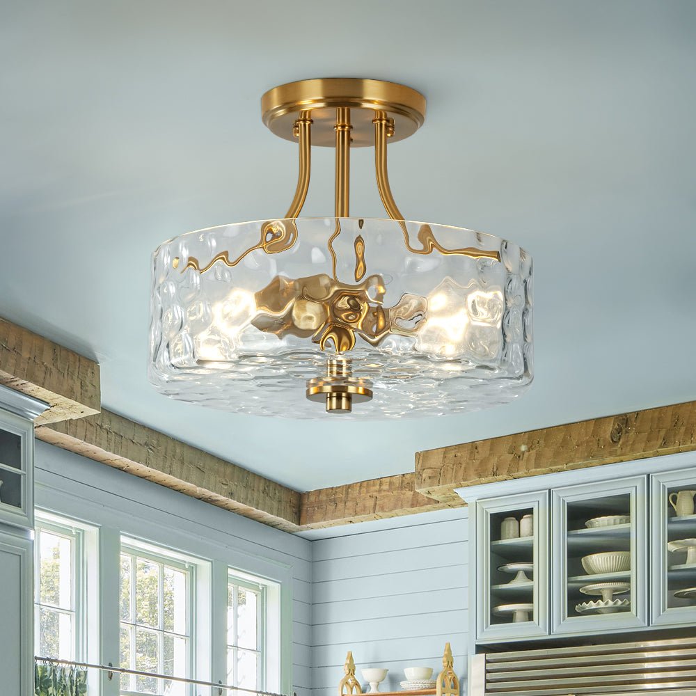 lightfixturesusa-round-drum-hammered-glass-semi-flush-mount-ceiling-light-brass-9028060