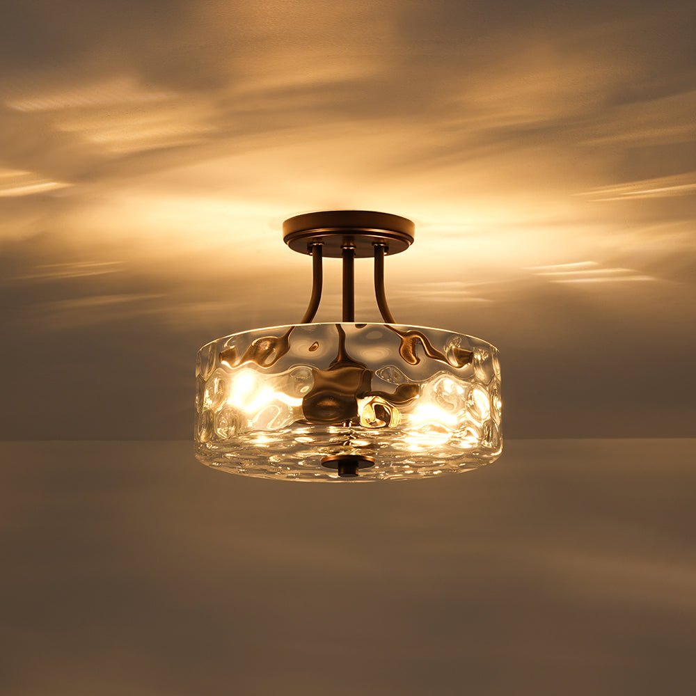 lightfixturesusa-round-drum-hammered-glass-semi-flush-mount-ceiling-light-oil-rubbed-bronze-exclusive-offer-290958