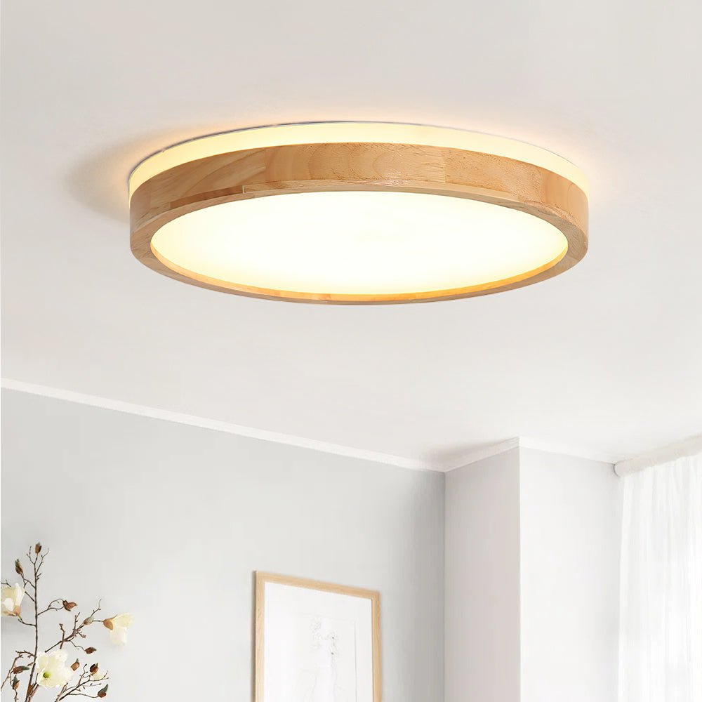 lightfixturesusa-round-led-wood-flush-mount-light-ceiling-light-11-in-960039 LightFixturesUSA-Round LED Wood Flush Mount Light-Ceiling Light-11 in.-