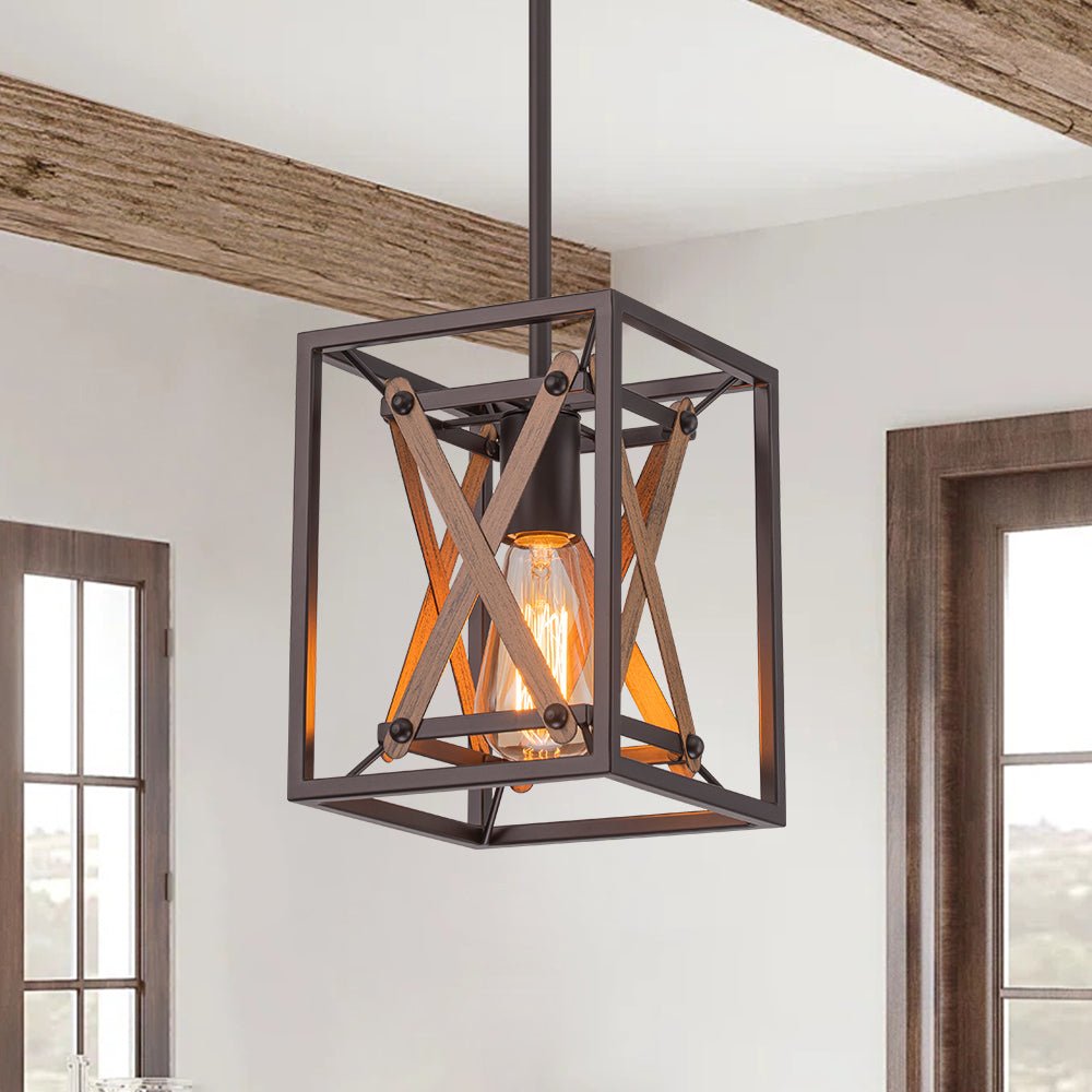 lightfixturesusa-rustic-industrial-1-light-square-cross-cage-pendant-light-pendant-light-1-light-523014 LightFixturesUSA - Rustic Industrial 1 - Light Square Cross Cage Pendant Light - Pendant Light - 1 - Light -