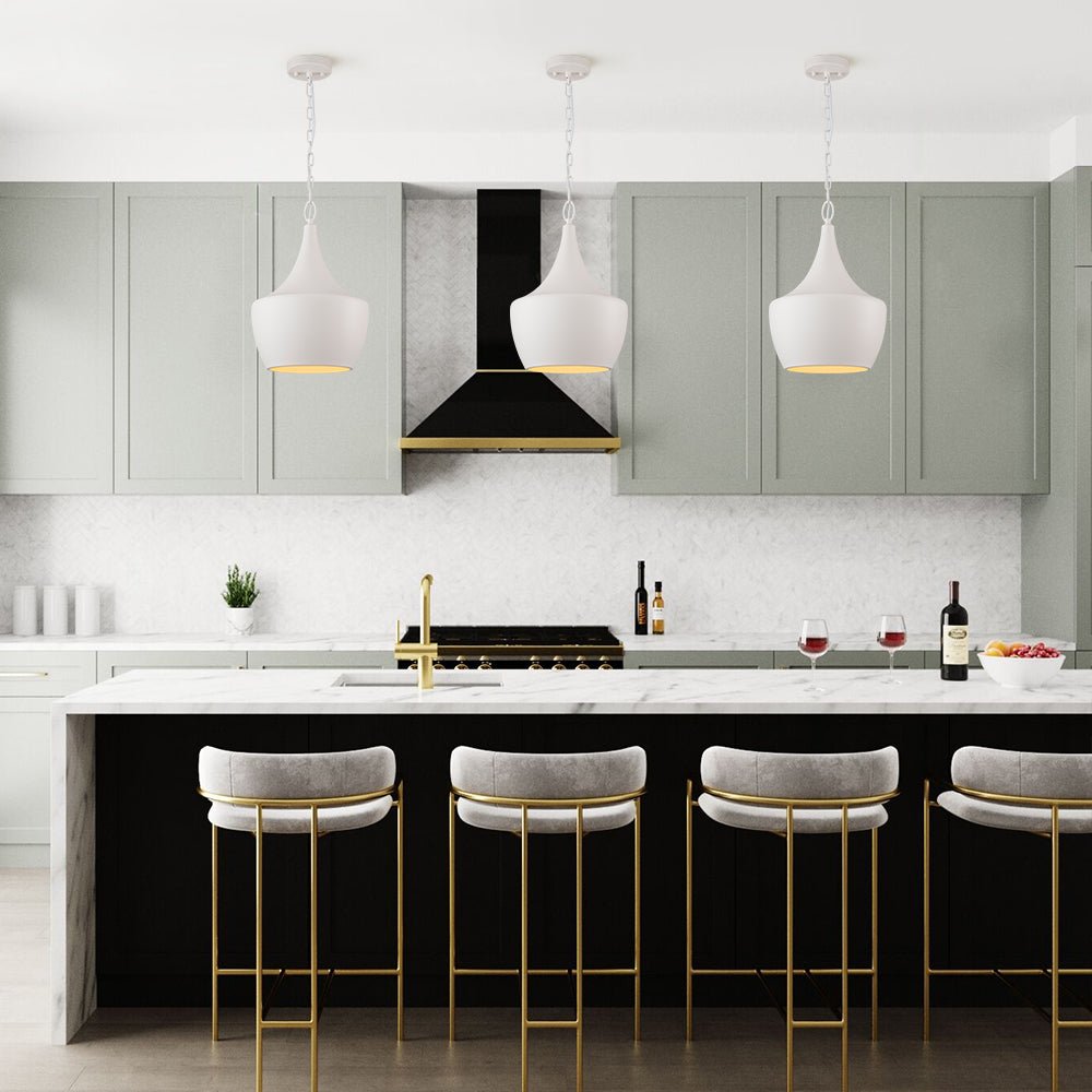 lightfixturesusa-scandinavian-1-light-geometric-white-kitchen-pendant-light-pendant-light-teardrop-997572 LightFixturesUSA - Scandinavian 1 - Light Geometric White Kitchen Pendant Light - Pendant Light - Teardrop -