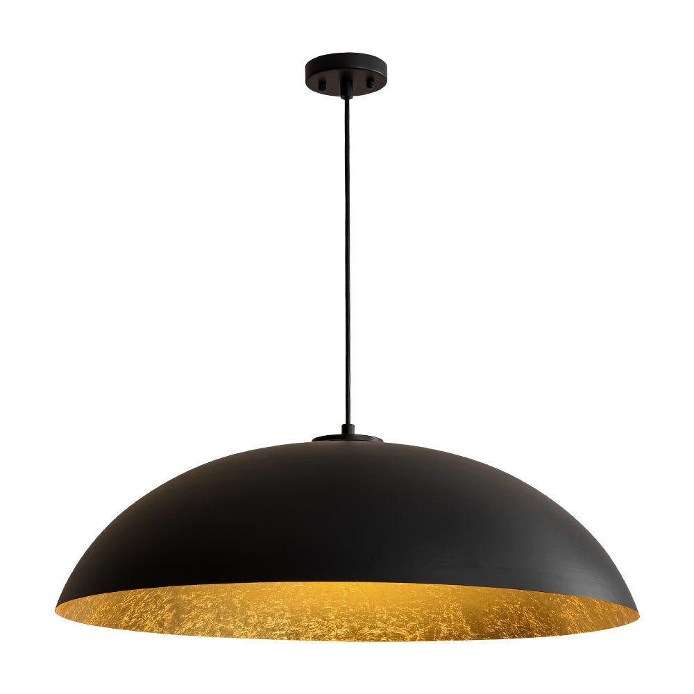 lightfixturesusa-scandinavian-retro-oversized-black-gold-flat-dome-metal-pendant-chandelier-blackgold-690507