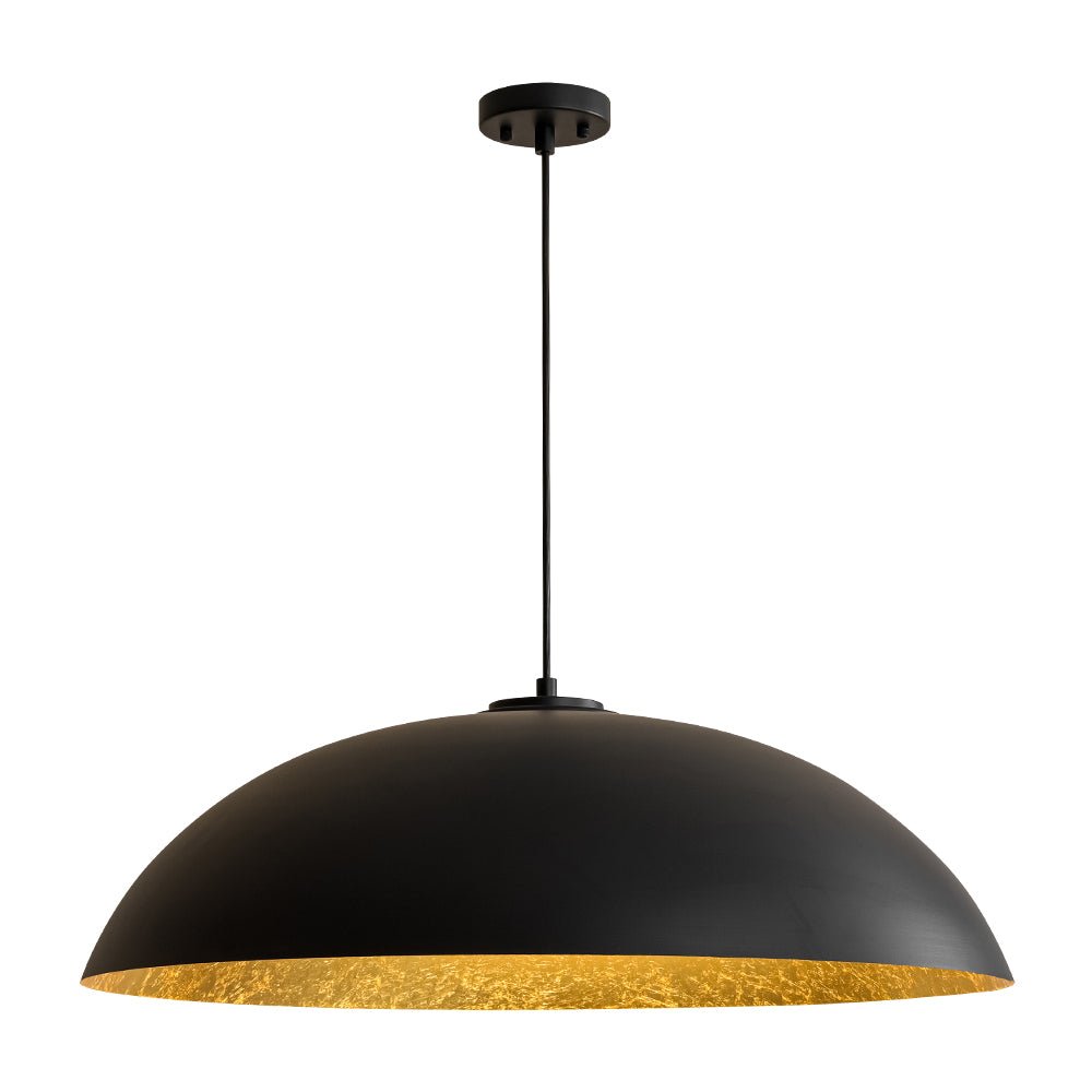 lightfixturesusa-scandinavian-retro-oversized-black-gold-flat-dome-metal-pendant-chandelier-blackgold-901982