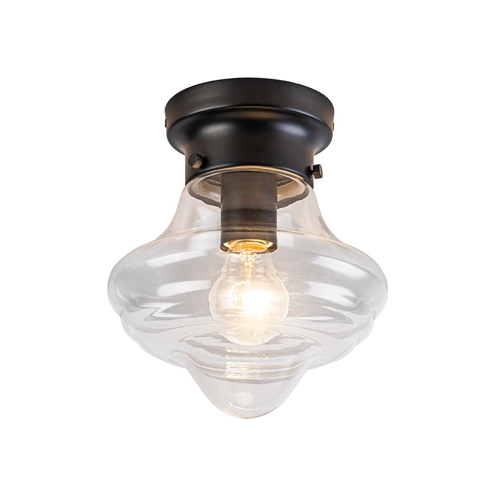 lightfixturesusa-schoolhouse-1-light-round-clear-glass-shade-semi-flush-mount-ceiling-light-black-5140987