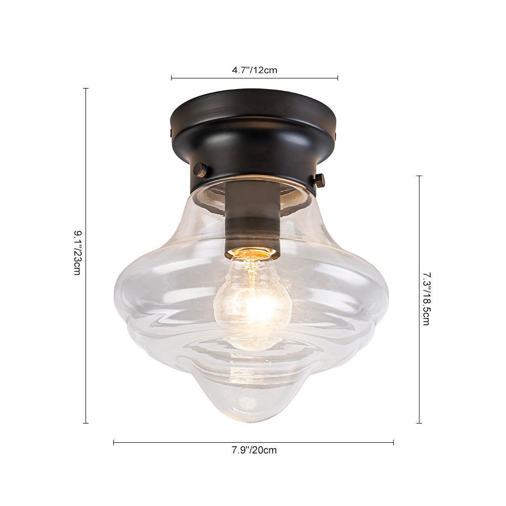 lightfixturesusa-schoolhouse-1-light-round-clear-glass-shade-semi-flush-mount-ceiling-light-black-5528777