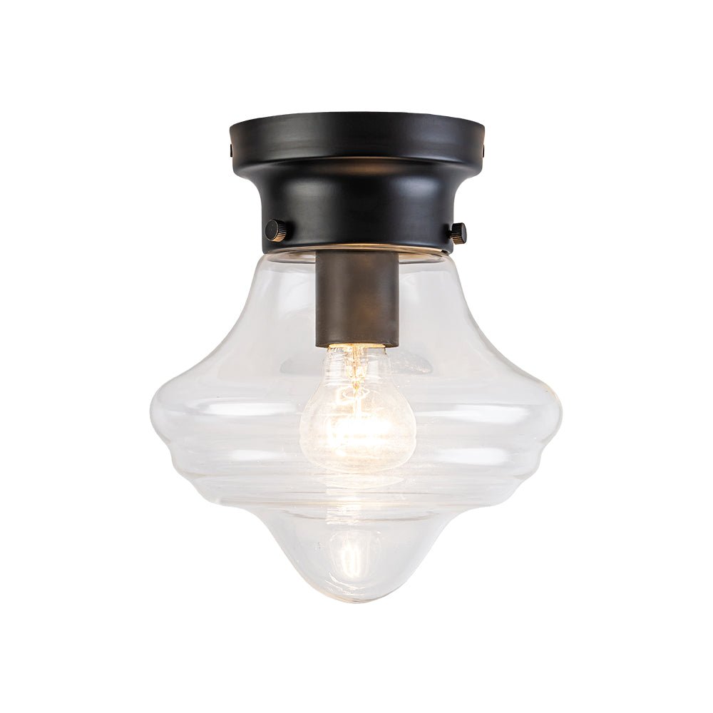 lightfixturesusa-schoolhouse-1-light-round-clear-glass-shade-semi-flush-mount-ceiling-light-black-7497062