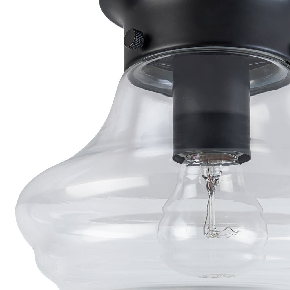 lightfixturesusa-schoolhouse-1-light-round-clear-glass-shade-semi-flush-mount-ceiling-light-black-8435150