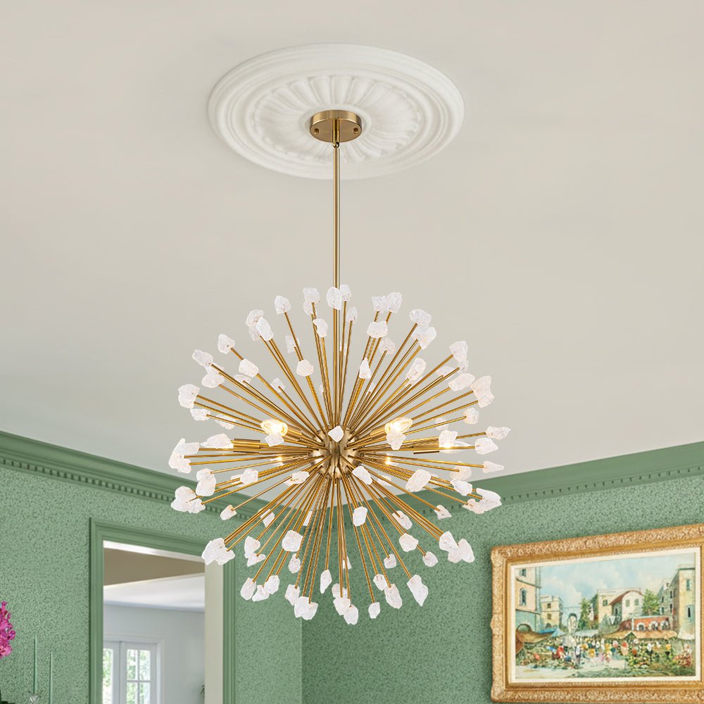 lightfixturesusa-sculptural-sunburst-bloom-frosted-quartz-dandelion-chandelier-chandelier-brass-5612954 LightFixturesUSA - Sculptural Sunburst Bloom Frosted Quartz Dandelion Chandelier - Chandelier - Brass -