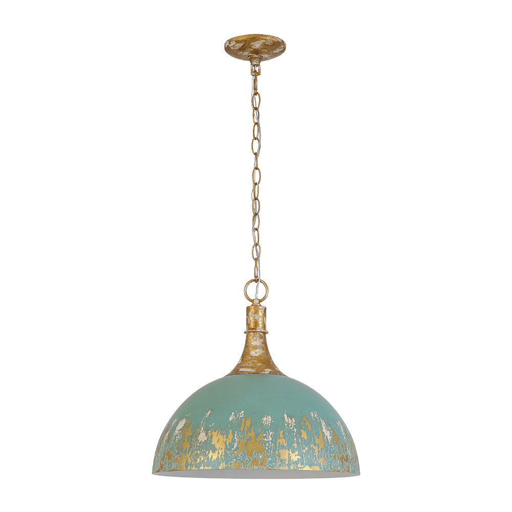 lightfixturesusa-shabby-chic-distressed-gilded-patina-teal-dome-pendant-light-pendant-light-157-in-2123464