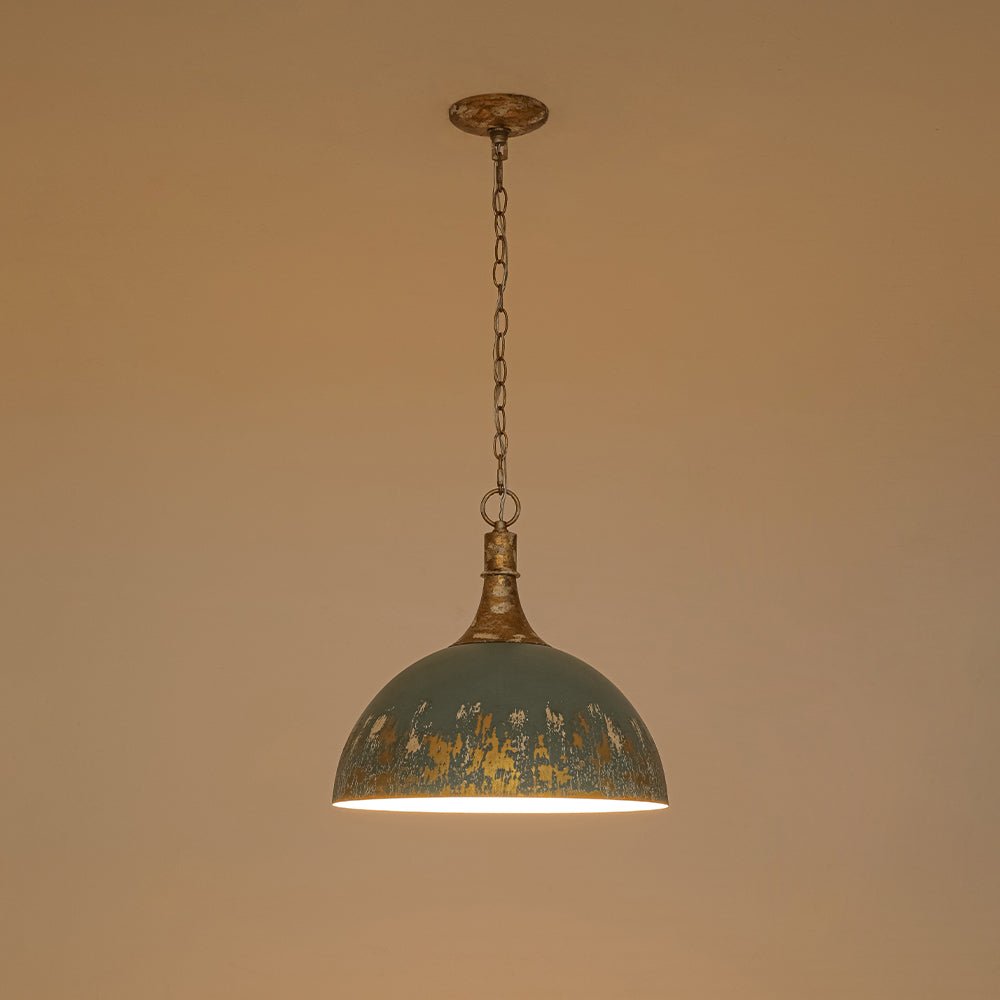 lightfixturesusa-shabby-chic-distressed-gilded-patina-teal-dome-pendant-light-pendant-light-157-in-9620393