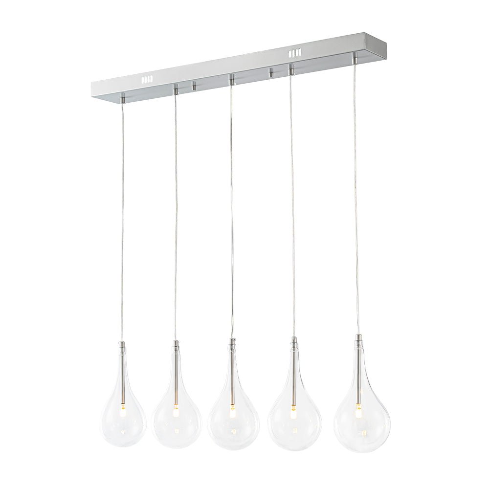 lightfixturesusa-silver-5-light-clear-glass-teardrop-linear-island-pendant-chandelier-silver-279155