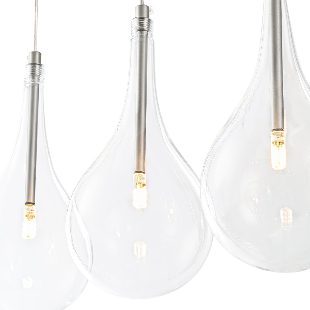 lightfixturesusa-silver-5-light-clear-glass-teardrop-linear-island-pendant-chandelier-silver-685061