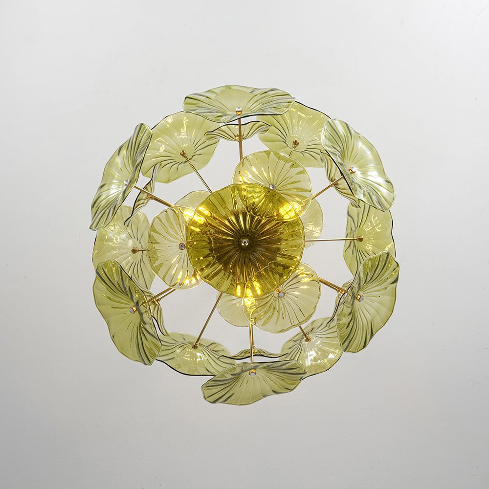 lightfixturesusa-summer-art-deco-bloom-green-lotus-leaf-sunburst-chandelier-chandelier-brass-1530144