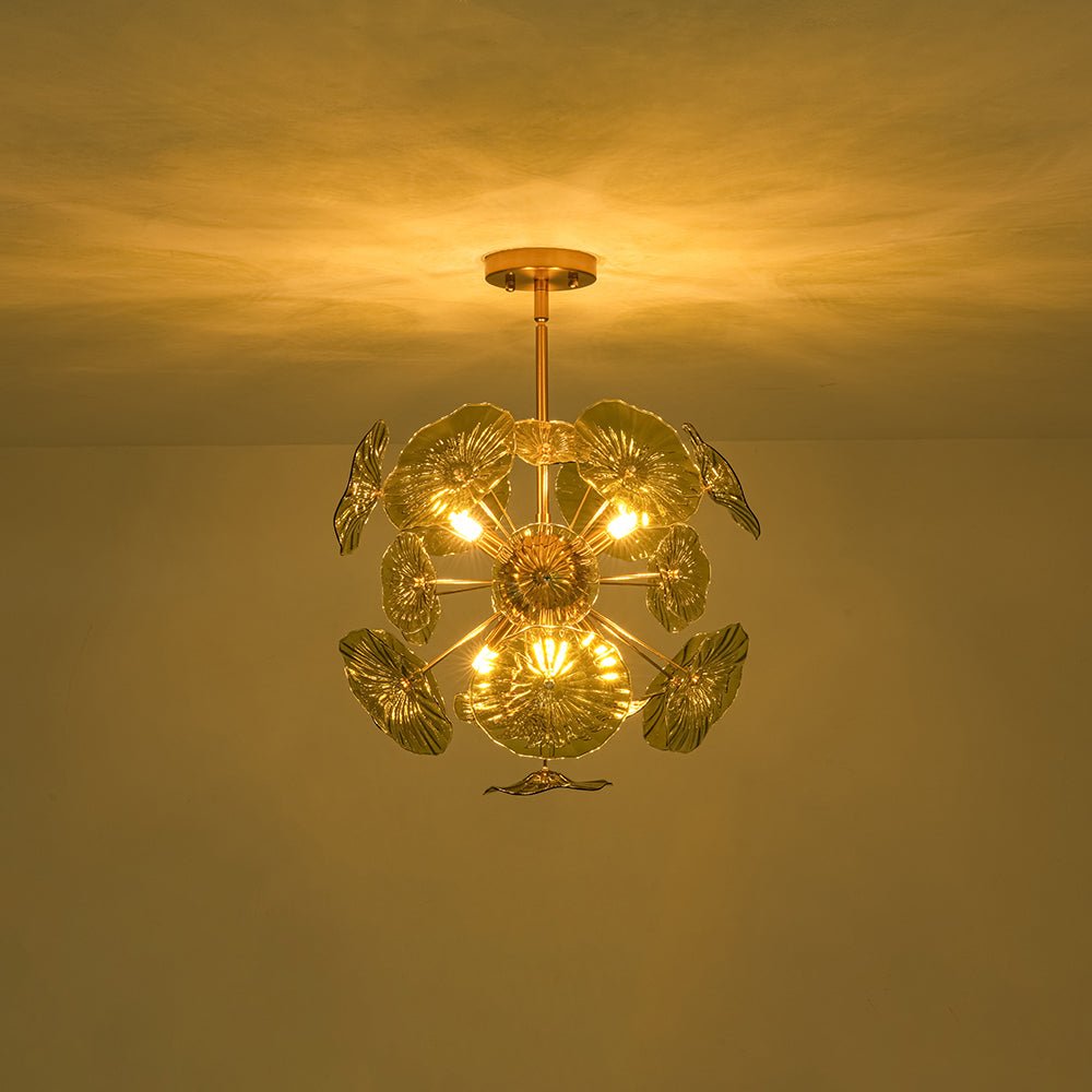lightfixturesusa-summer-art-deco-bloom-green-lotus-leaf-sunburst-chandelier-chandelier-brass-2045403
