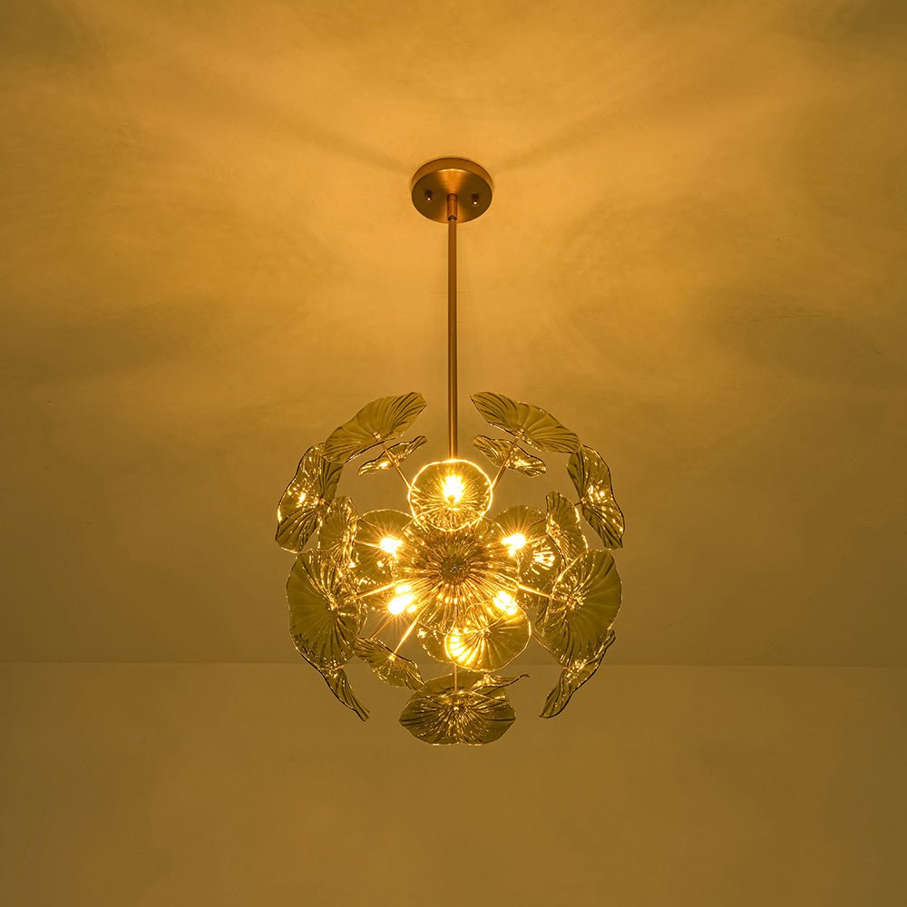 lightfixturesusa-summer-art-deco-bloom-green-lotus-leaf-sunburst-chandelier-chandelier-brass-4073577