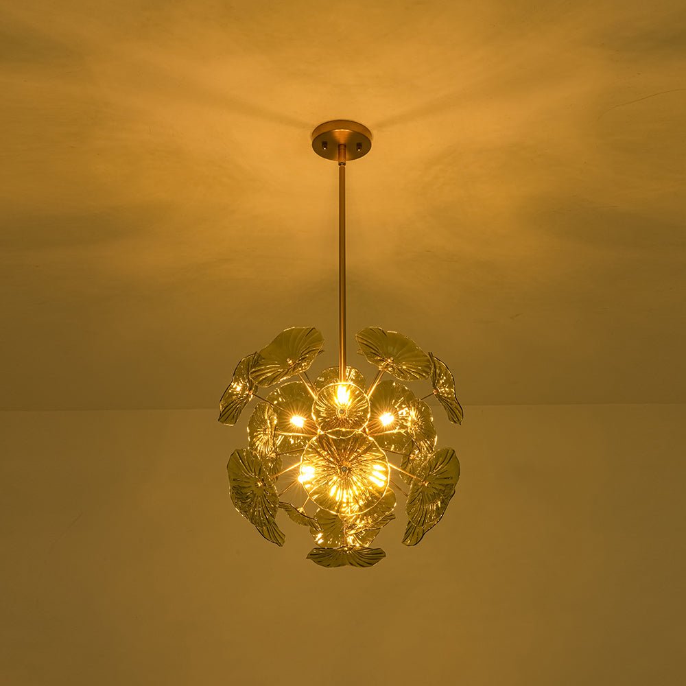lightfixturesusa-summer-art-deco-bloom-green-lotus-leaf-sunburst-chandelier-chandelier-brass-6190821