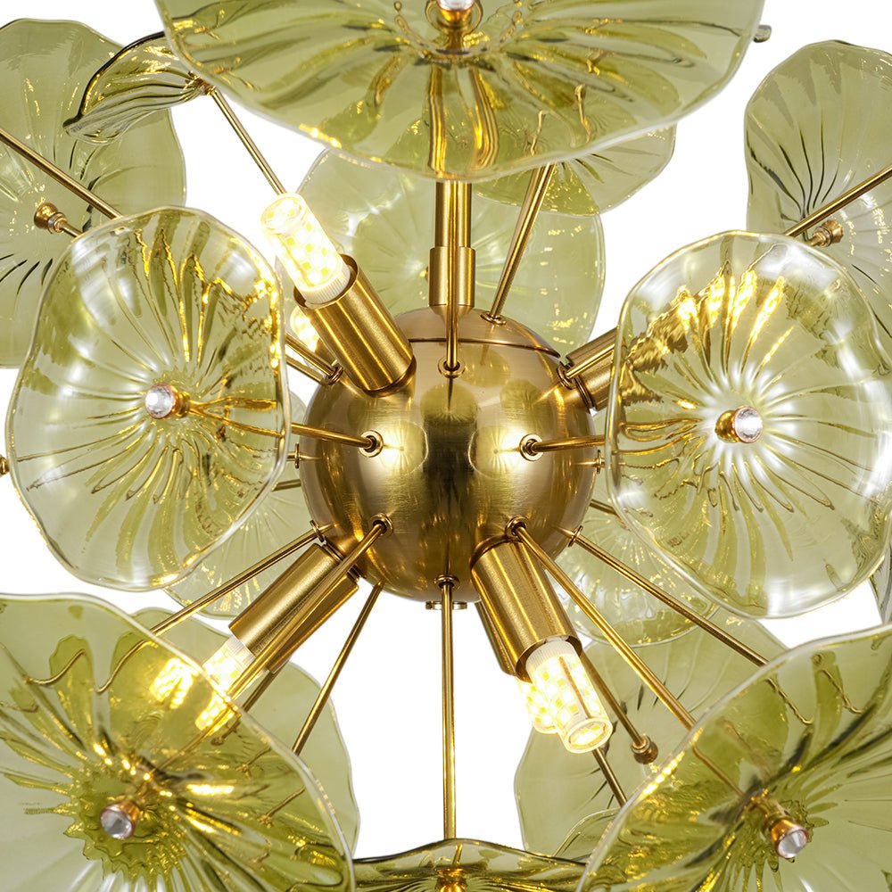 lightfixturesusa-summer-art-deco-bloom-green-lotus-leaf-sunburst-chandelier-chandelier-brass-7104414