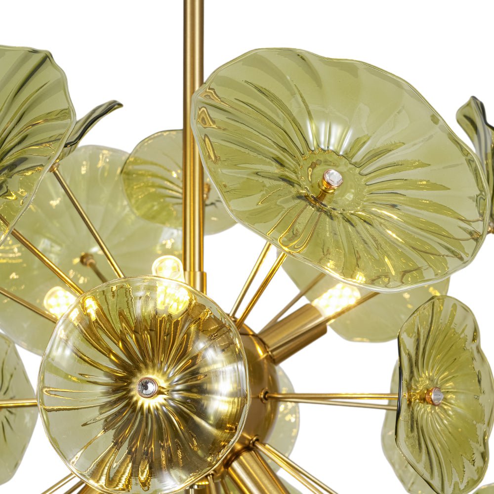 lightfixturesusa-summer-art-deco-bloom-green-lotus-leaf-sunburst-chandelier-chandelier-brass-8323504