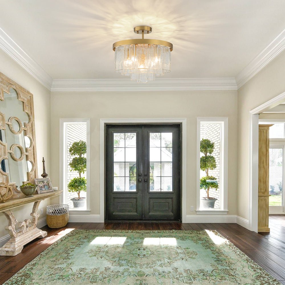 lightfixturesusa-tiered-hammered-water-glass-round-semi-flush-mount-ceiling-light-brass-118656