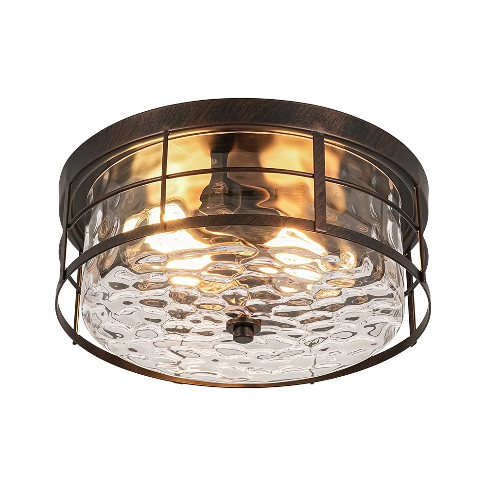 lightfixturesusa-vintage-2-light-hammered-glass-round-drum-flush-mount-ceiling-light-11-in-6173671
