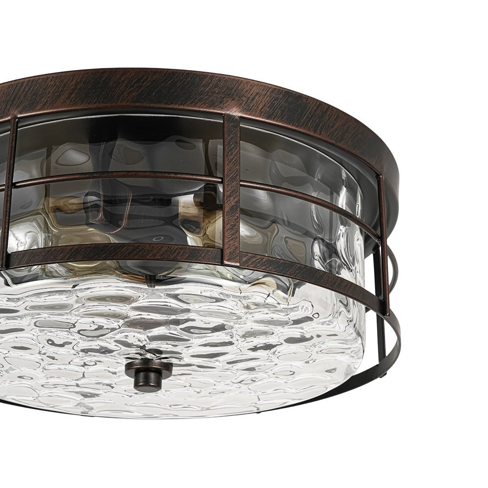 lightfixturesusa-vintage-2-light-hammered-glass-round-drum-flush-mount-ceiling-light-11-in-6177894