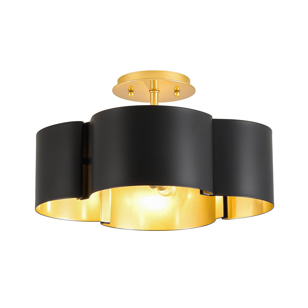 lightfixturesusa-vintage-4-light-iron-quatrefoil-shade-semi-flush-mount-ceiling-light-black-gold-4864877