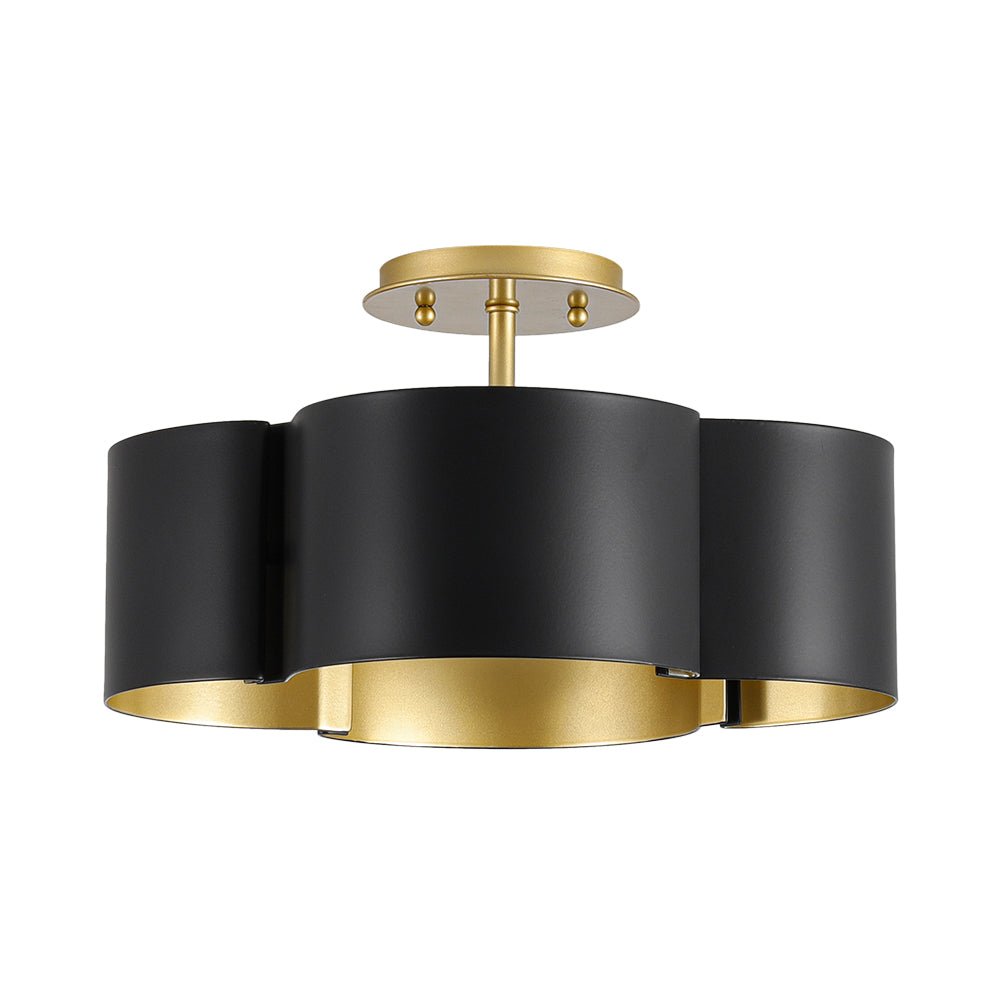 lightfixturesusa-vintage-4-light-iron-quatrefoil-shade-semi-flush-mount-ceiling-light-black-gold-4959612