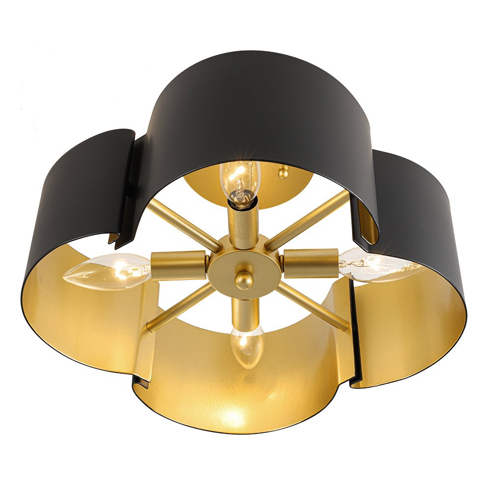 lightfixturesusa-vintage-4-light-iron-quatrefoil-shade-semi-flush-mount-ceiling-light-black-gold-7634522