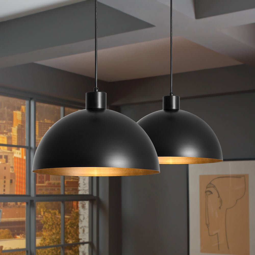 lightfixturesusa-vintage-antique-bronze-1-light-iron-dome-pendant-light-pendant-light-matte-black-4586650 LightFixturesUSA - Vintage Antique Bronze 1 - Light Iron Dome Pendant Light - Pendant Light - Matte Black -