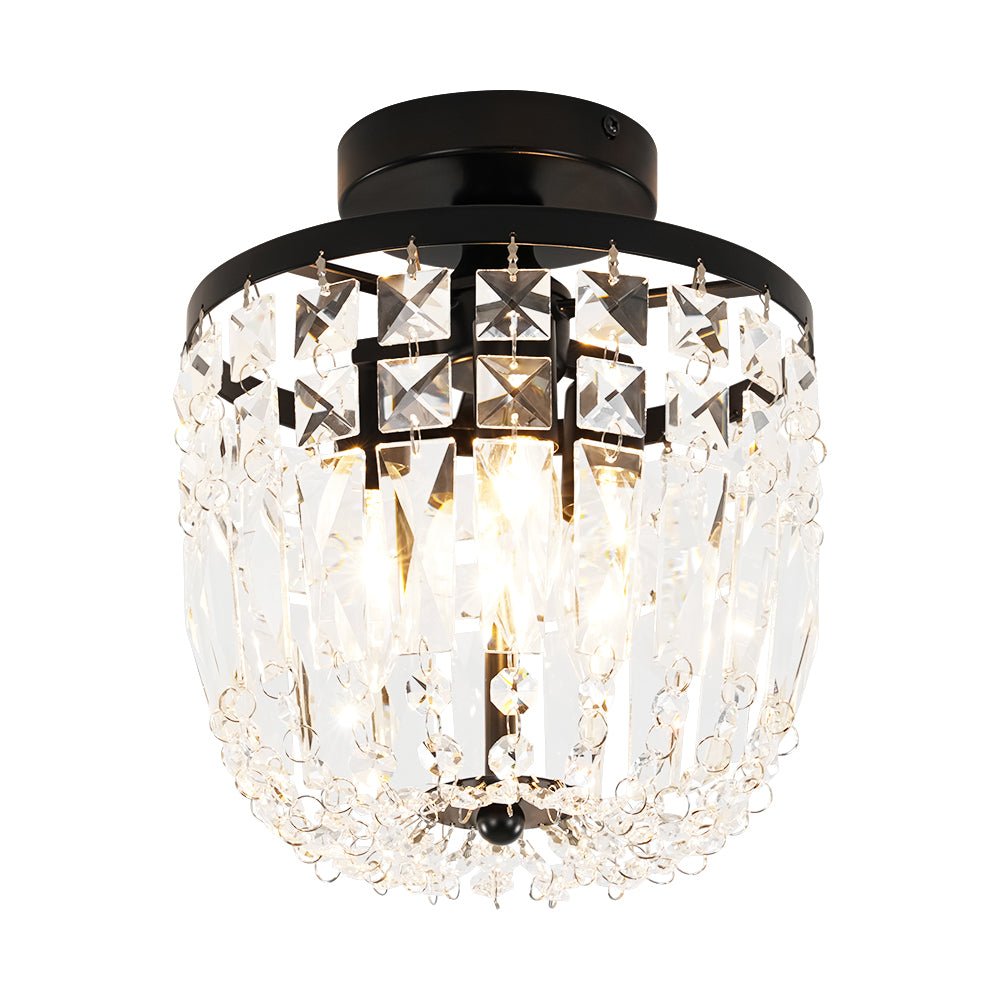lightfixturesusa-vintage-black-draped-crystal-round-semi-flush-mount-ceiling-light-black-5825221