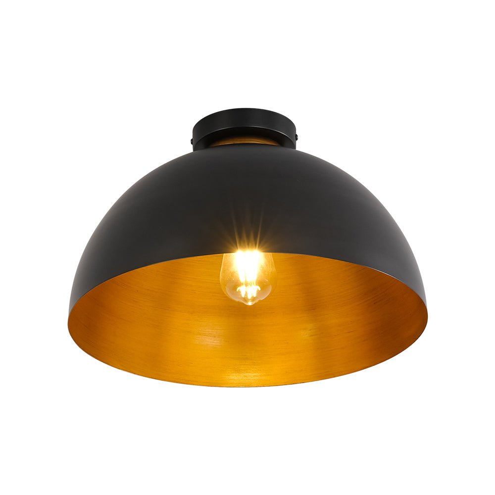 lightfixturesusa-vintage-farmhouse-1-light-iron-dome-flush-mount-light-pendant-light-black-gold-510070
