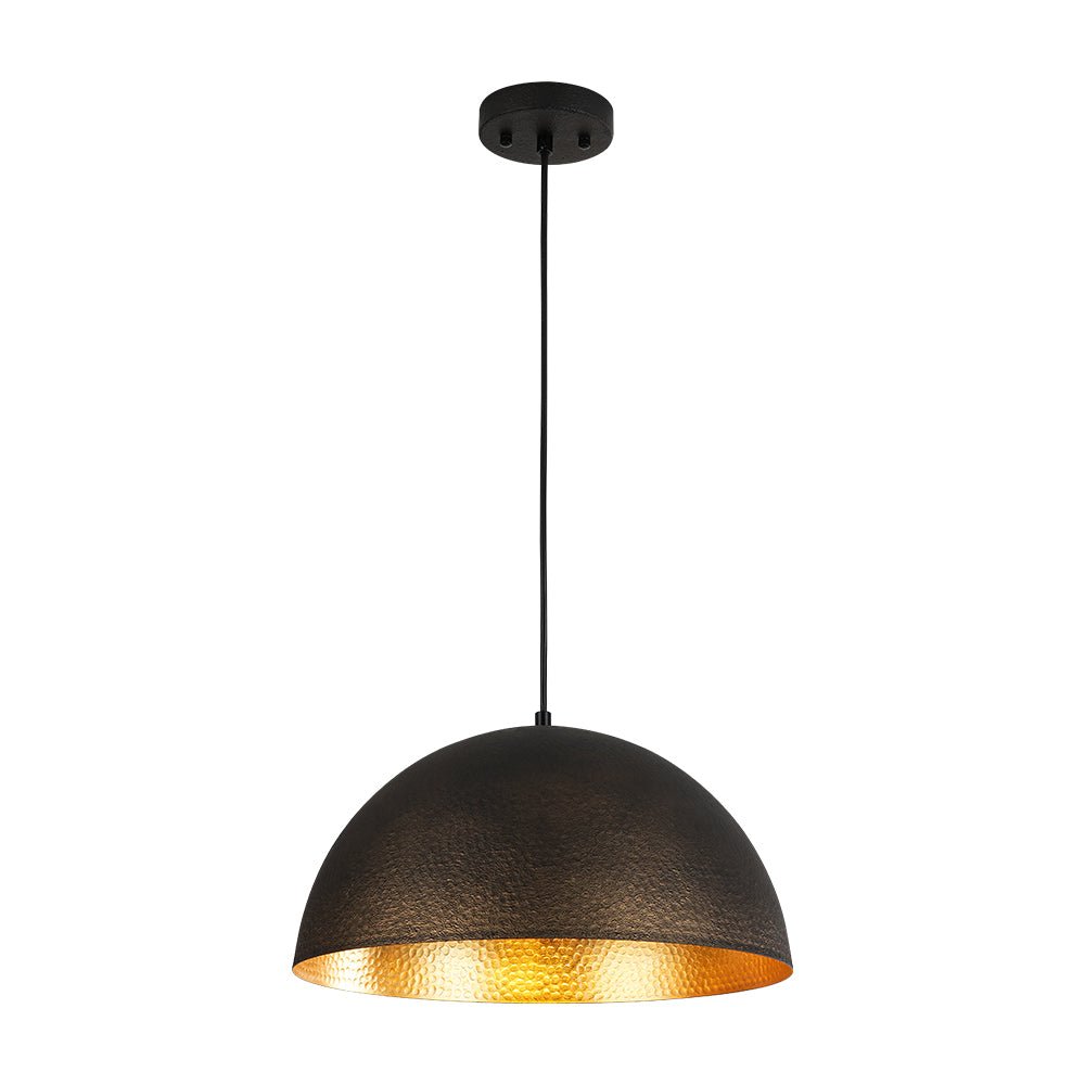 lightfixturesusa-vintage-luxe-black-gold-hammered-dome-pendant-light-pendant-light-157-in-228085