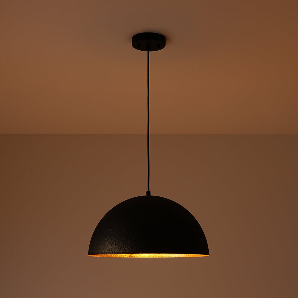 lightfixturesusa-vintage-luxe-black-gold-hammered-dome-pendant-light-pendant-light-157-in-491472