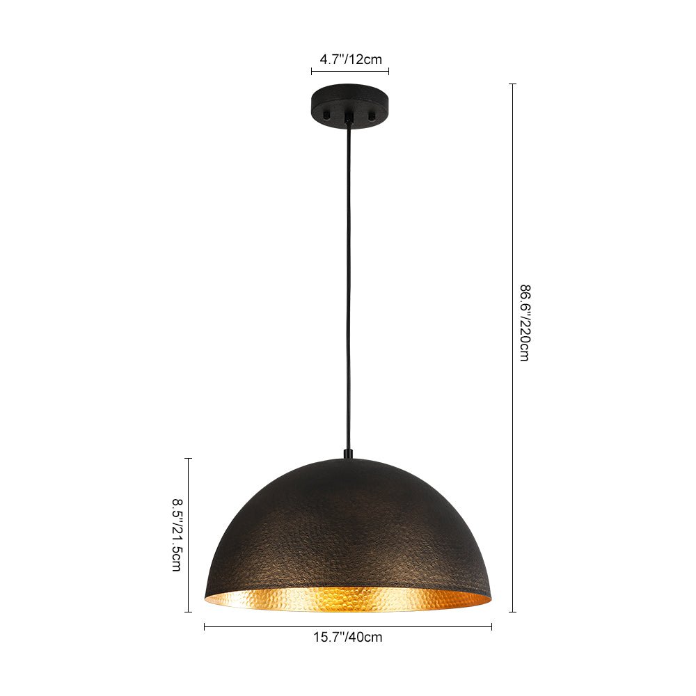 lightfixturesusa-vintage-luxe-black-gold-hammered-dome-pendant-light-pendant-light-157-in-530468