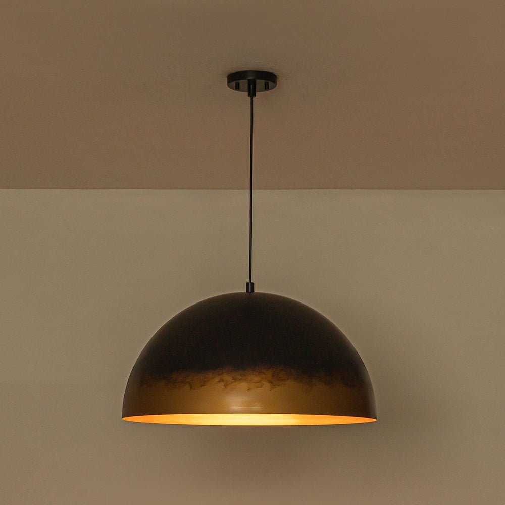 lightfixturesusa-vintage-luxe-gradient-black-gold-oversized-iron-dome-pendant-pendant-light-236-in-9410301