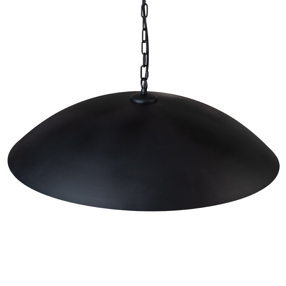 lightfixturesusa-vintage-oversized-flat-dome-metal-pendant-light-chandelier-blackgold-1-lt-700648