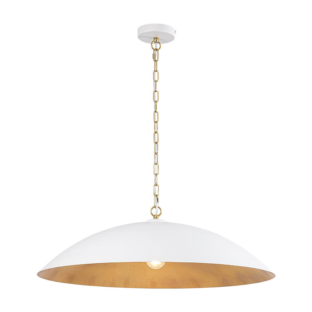 lightfixturesusa-vintage-oversized-flat-dome-metal-pendant-light-chandelier-matte-whitegold-pre-order-1-lt-271740