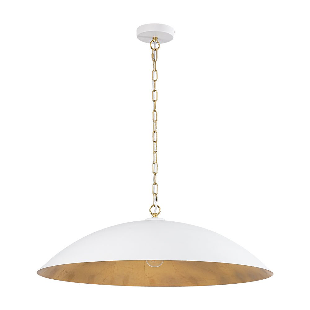 lightfixturesusa-vintage-oversized-flat-dome-metal-pendant-light-chandelier-matte-whitegold-pre-order-1-lt-861494