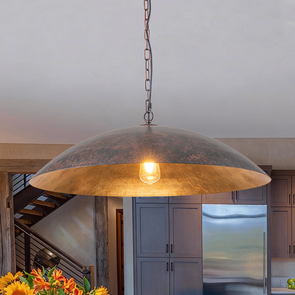 lightfixturesusa-vintage-oversized-flat-dome-metal-pendant-light-chandelier-red-rustygold-exclusive-offer-1-lt-7244287